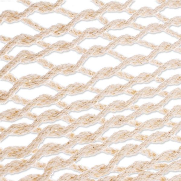 Alternate image for Beige Tasseled Cotton Hammock Triple From Mexico Veranda in Beige
