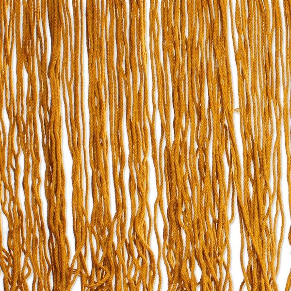 Alternate image for Fringed Amber Yellow Cotton Hammock from Mexico Double Amber Cascade
