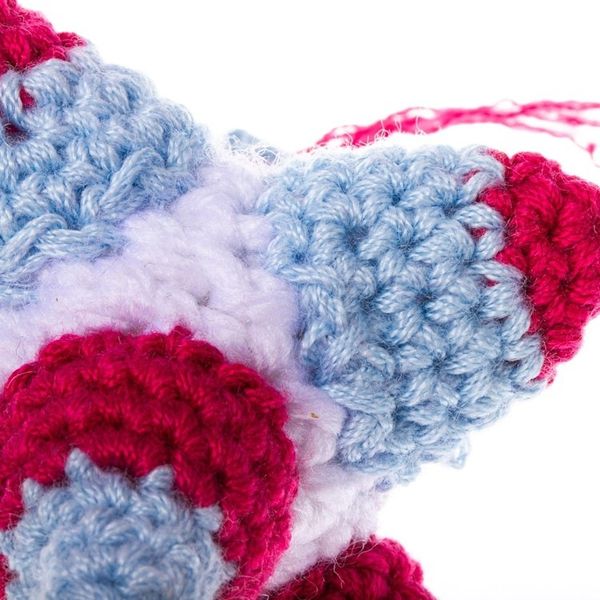 Alternate image for Multicolored Crocheted Piata Ornaments Pair Piata Fun