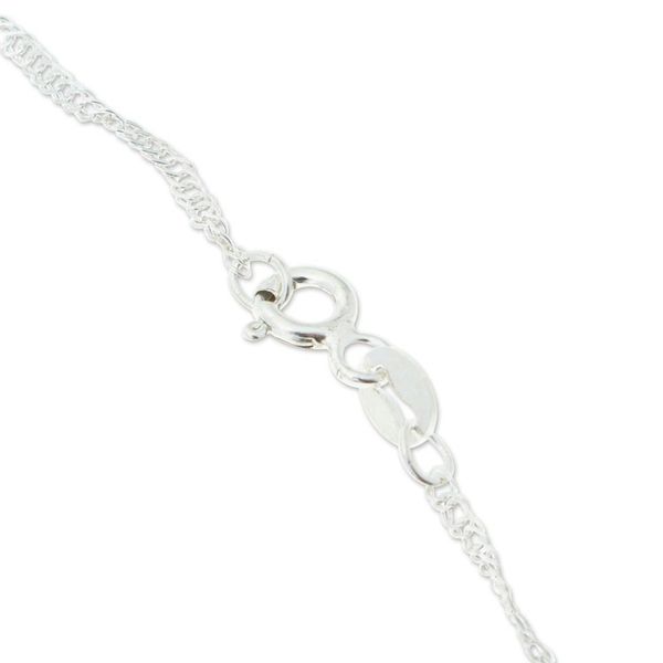 Alternate image for Colonial-Style Sterling Silver Filigree Heart Necklace Colonial Heart