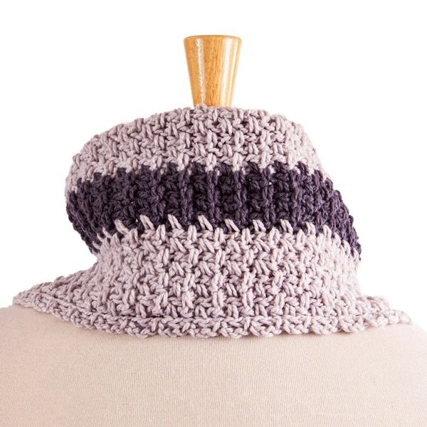 Alternate image for Cotton Blend Light Grey Neck Warmer From Mexico Autumn Skies
