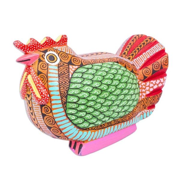 Alternate image for Hen Alebrije Figurine Flirty Hen