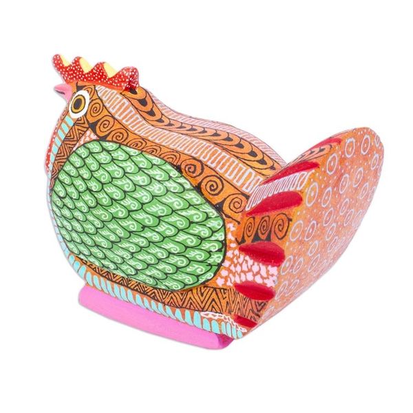 Alternate image for Hen Alebrije Figurine Flirty Hen