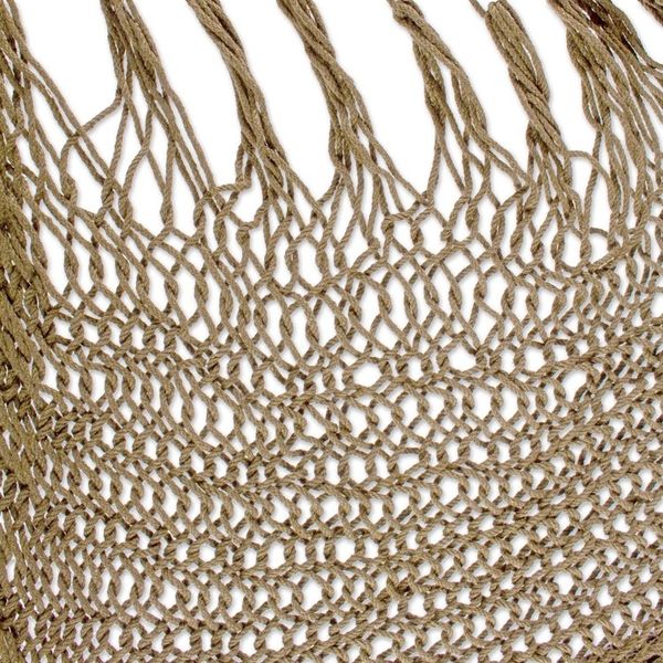 Alternate image for Tasseled Cotton Rope Mayan Hammock Swing from Mexico Ocean Seat in Olive Green