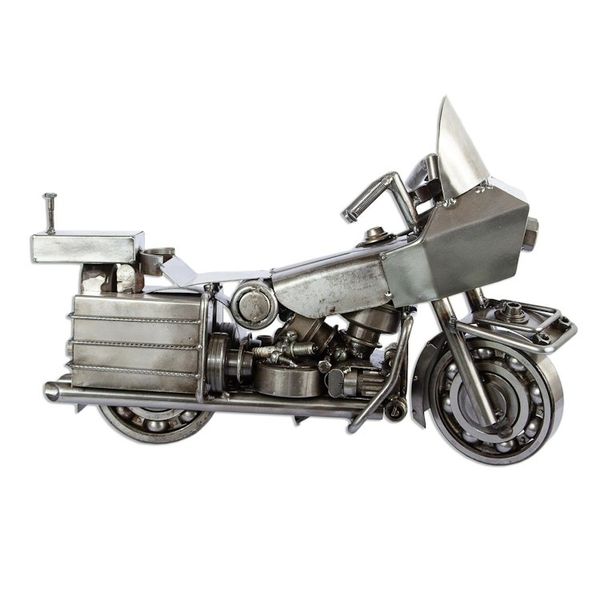 Alternate image for Eco-Friendly Recycled Metal Motorcycle Sculpture Rustic Motorcycle