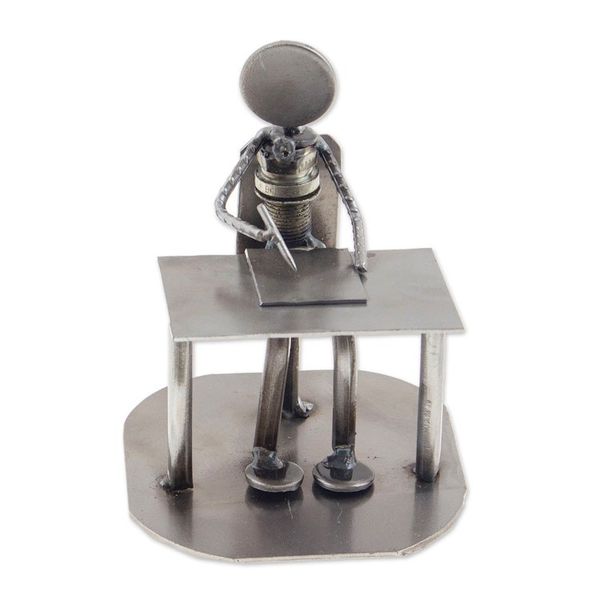 Alternate image for Recycled Metal Auto Part Artist Sculpture from Mexico Artist