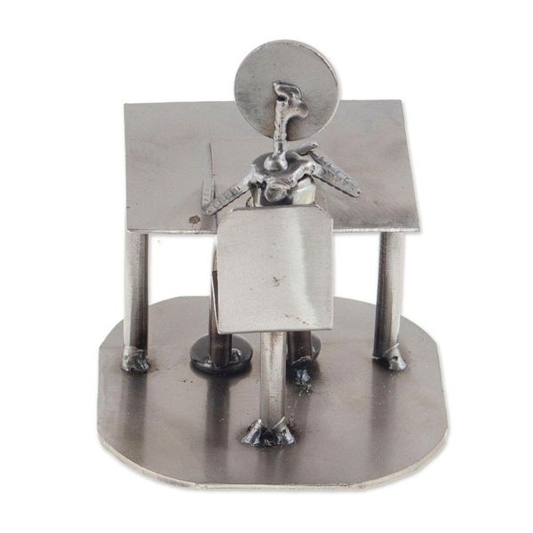 Alternate image for Recycled Metal Auto Part Artist Sculpture from Mexico Artist