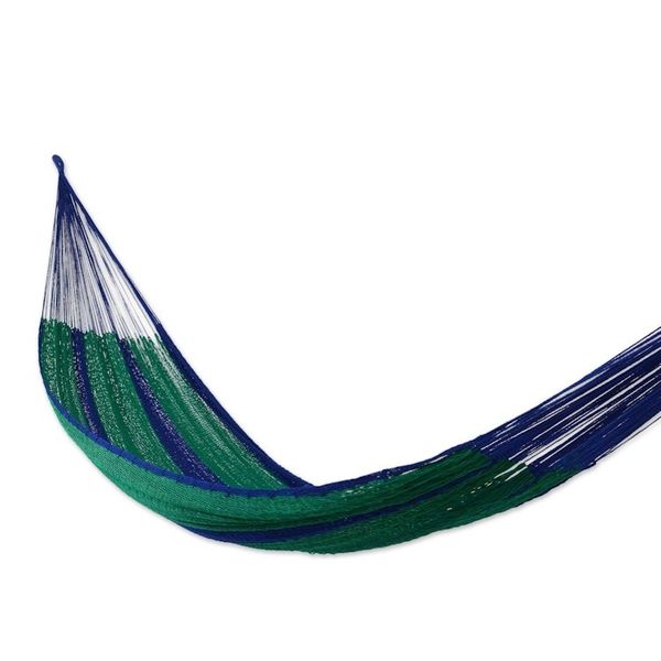 Alternate image for Unique Striped Rope Hammock Double Island Siesta