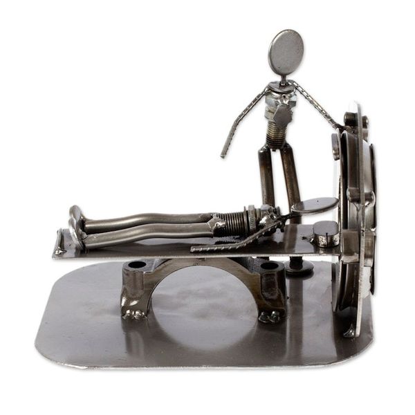 Alternate image for Upcycled Metal Auto Part Sculpture from Mexico Day at the Doctor