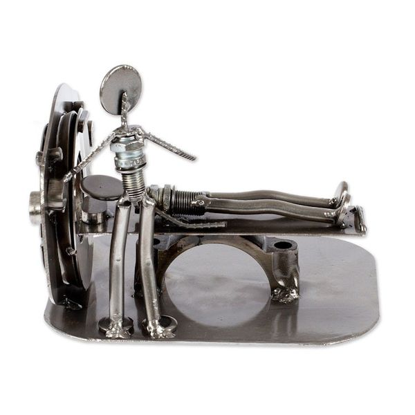 Alternate image for Upcycled Metal Auto Part Sculpture from Mexico Day at the Doctor
