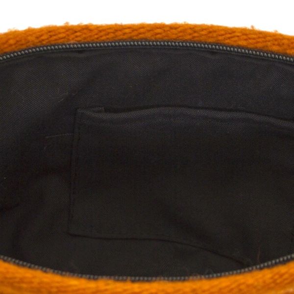 Alternate image for Hand Made Wool Clutch Handbag Sunrise from Mexico Autumn Sunrise