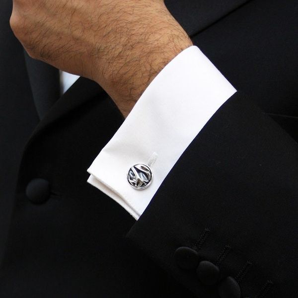 Alternate image for Unique Modern Fine Silver Cufflinks The Sierra
