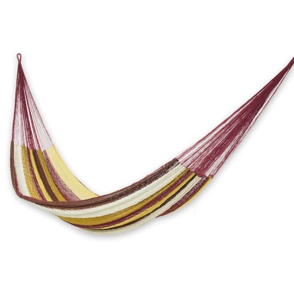Alternate image for Mexican Multicolor Cotton Maya Hammock Loreto