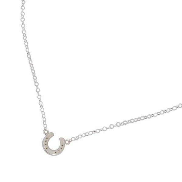 Alternate image for Sterling Silver Horseshoe Pendant Necklace from Mexico Beautiful Horseshoe