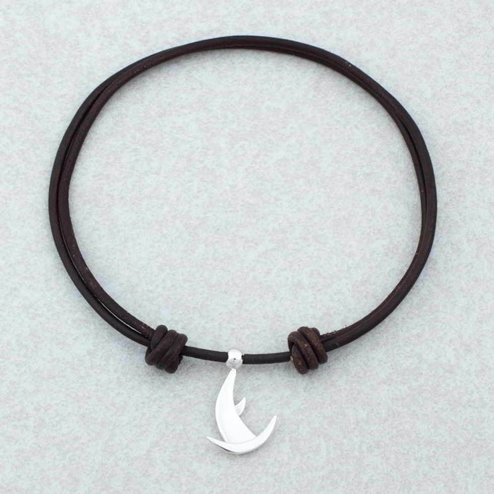 Taxco Sterling Silver Virgo Pendant Necklace from Mexico 'Virgo Moon'