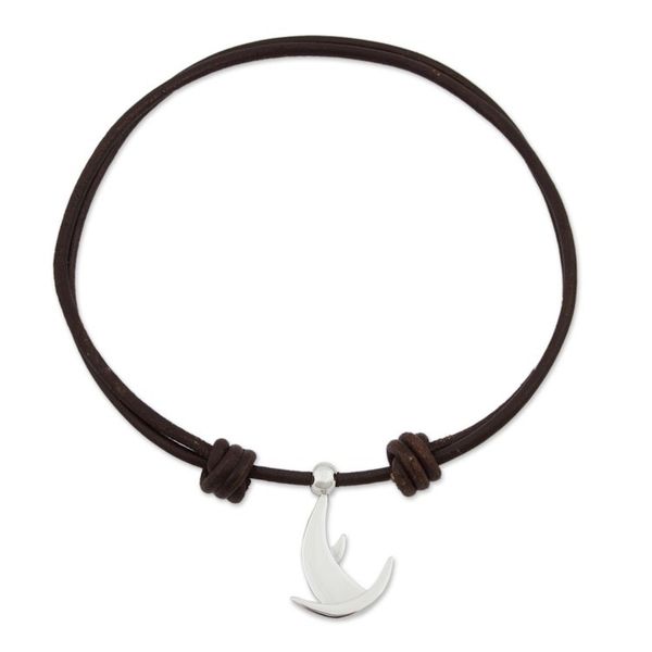 Alternate image for Taxco Sterling Silver Virgo Pendant Necklace from Mexico Virgo Moon