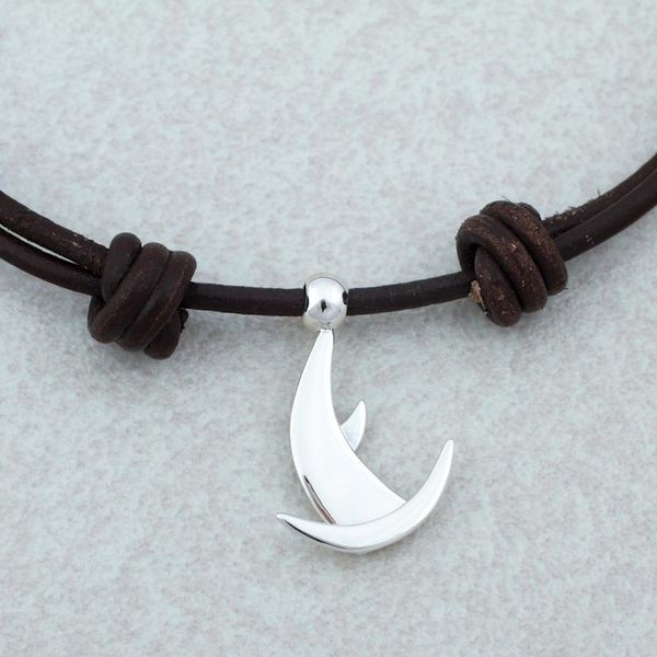 Alternate image for Taxco Sterling Silver Virgo Pendant Necklace from Mexico Virgo Moon