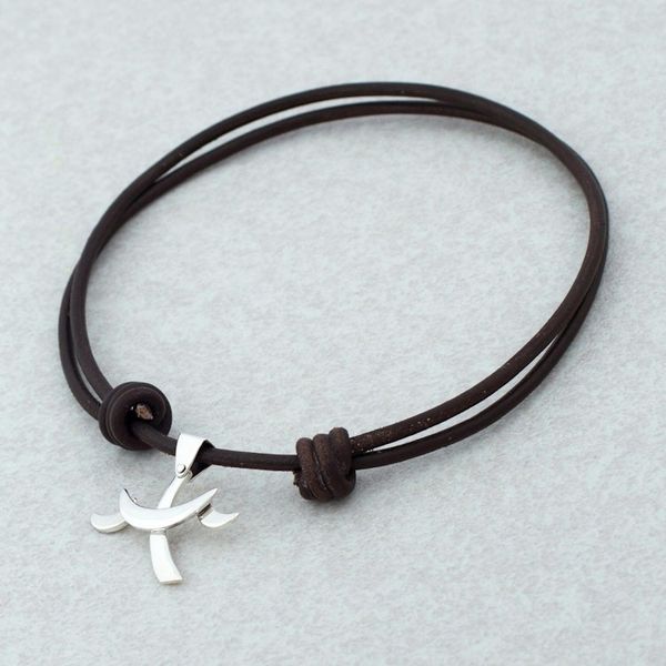 Alternate image for Taxco Sterling Silver Libra Pendant Necklace from Mexico Libra Moon