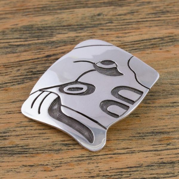 Alternate image for Unique Mexican Silver Womens Pendant Maya Dog