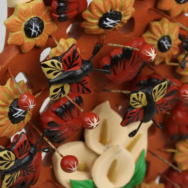 Alternate image for Handcrafted Ceramic Blooming Tree with Butterflies Calla Lily Tree