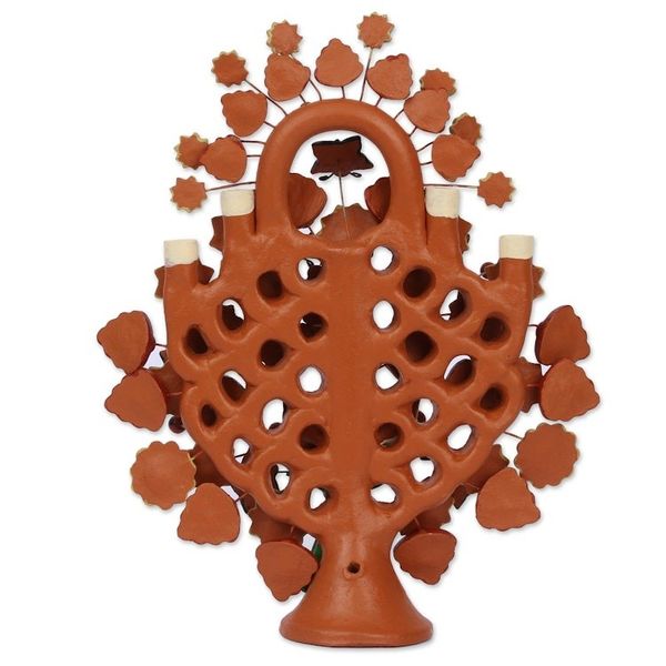 Alternate image for Handcrafted Ceramic Blooming Tree with Butterflies Calla Lily Tree