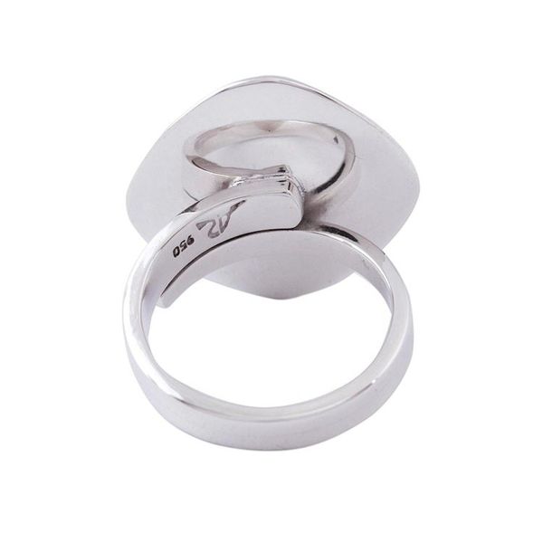 Alternate image for Obsidian and Cultured Pearl Cocktail Ring from Mexico Artistic Moon