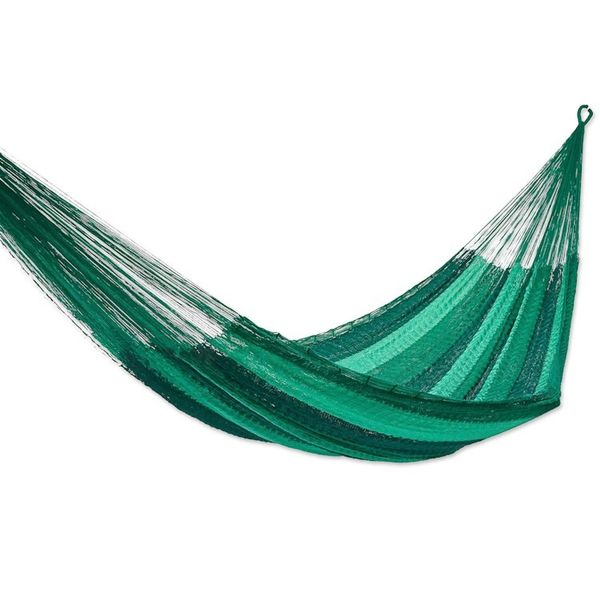 Alternate image for Striped Rope Hammock Double Caribbean Dream