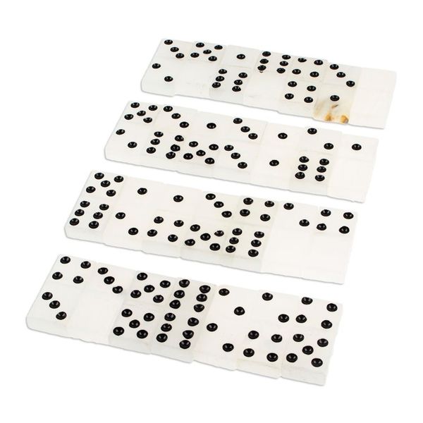 Alternate image for Ivory Onyx Domino Set from Mexico 6 Inch Relaxing Game