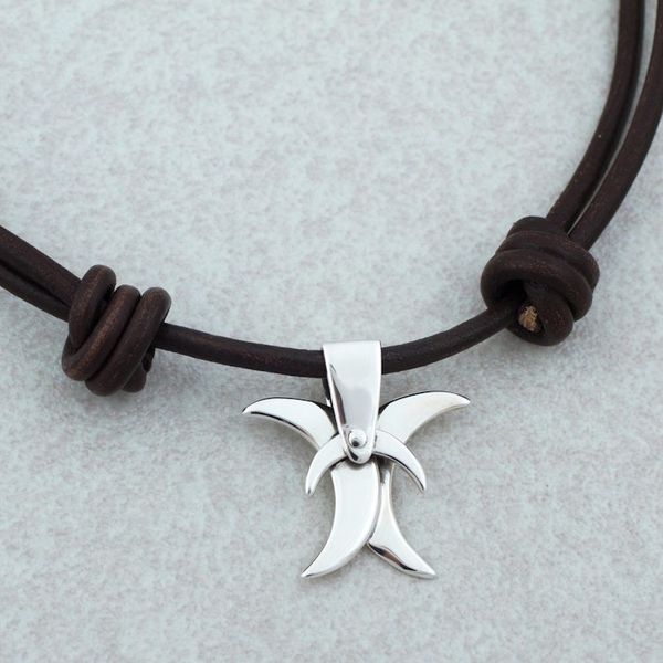 Alternate image for Taxco Sterling Silver Aries Pendant Necklace from Mexico Aries Moon