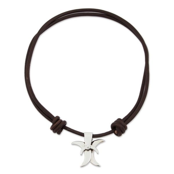 Alternate image for Taxco Sterling Silver Aries Pendant Necklace from Mexico Aries Moon