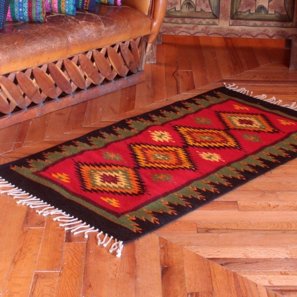 Zapotec Rug 3x5 'Paths of Life'