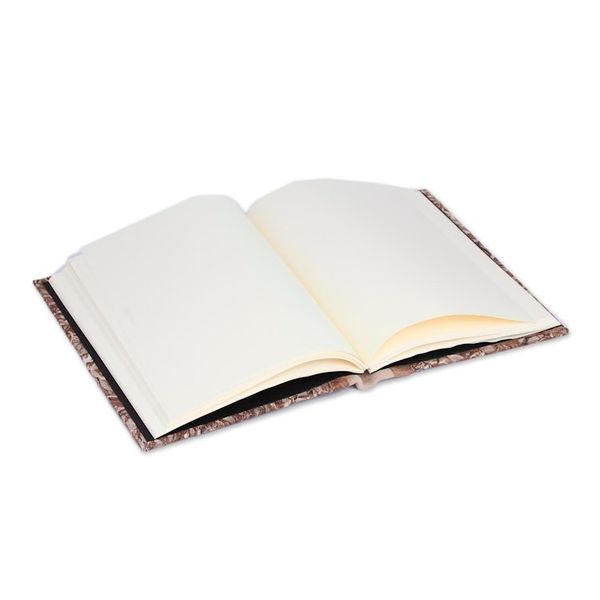 Alternate image for Recycled Paper Journal in Brown and Beige from Mexico Forest Nest