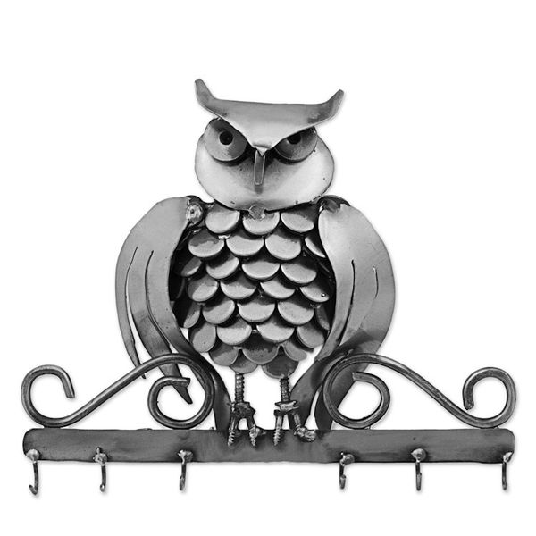 Alternate image for Upcycled Auto Part Key Rack Owl from Mexico Gateway Owl