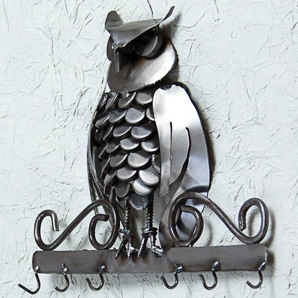 Alternate image for Upcycled Auto Part Key Rack Owl from Mexico Gateway Owl