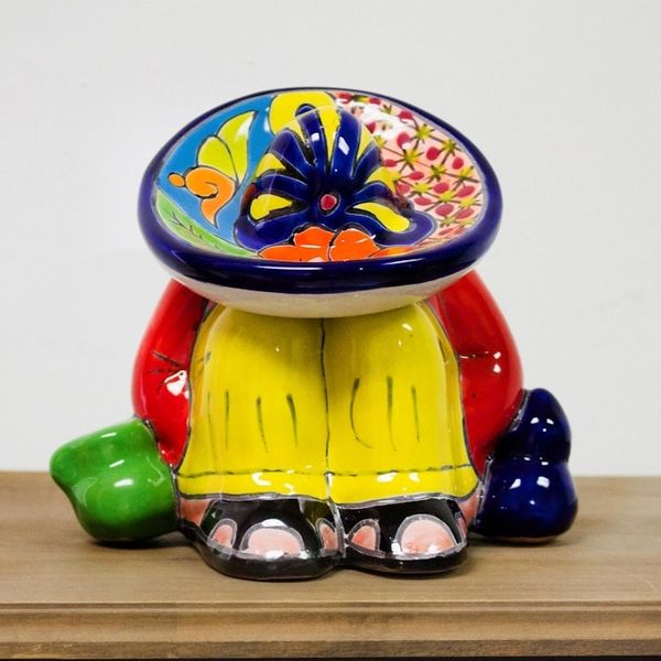 Alternate image for Talavera-Style Ceramic Figurine Crafted in Mexico Sombrero Slumber