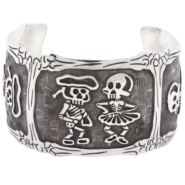Alternate image for Day of the Dead Matador Skeletons Bracelet Skeletal Matador Dance