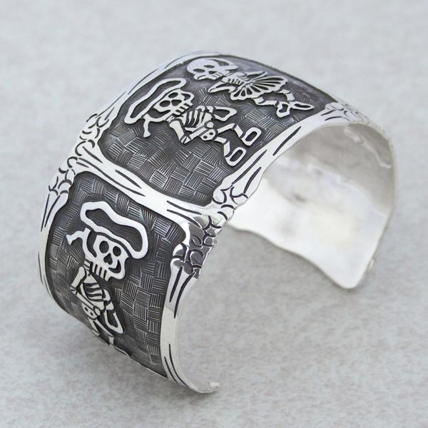 Alternate image for Day of the Dead Matador Skeletons Bracelet Skeletal Matador Dance