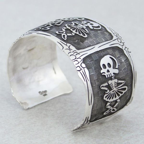 Alternate image for Day of the Dead Matador Skeletons Bracelet Skeletal Matador Dance