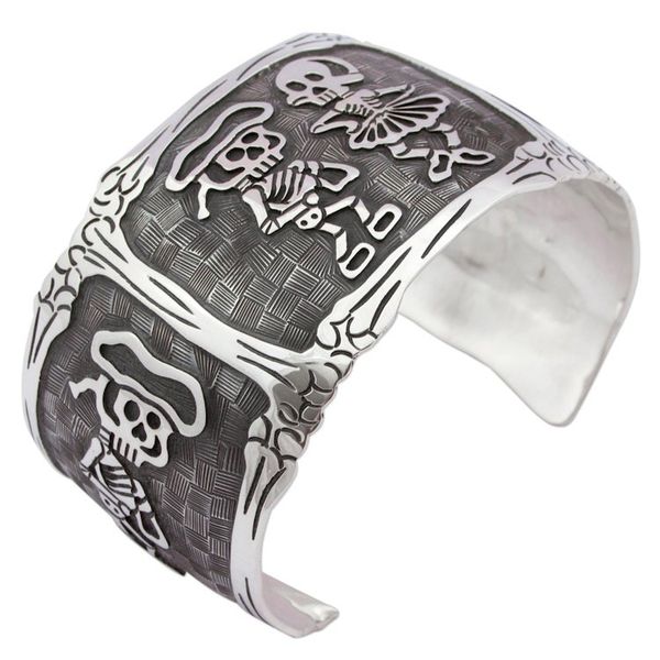 Alternate image for Day of the Dead Matador Skeletons Bracelet Skeletal Matador Dance