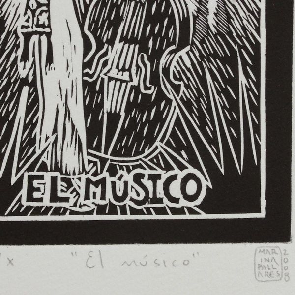 Alternate image for Unique Handmade Painting from Mexico The Musician Tequila Lotto