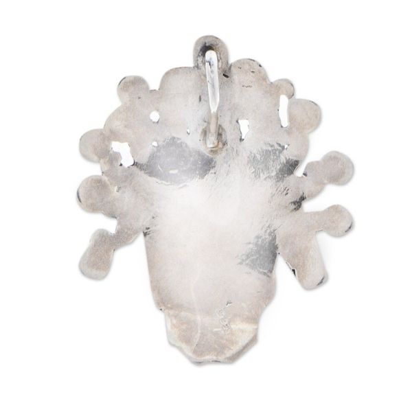 Alternate image for Sterling Silver Aztec God Pendant from Mexico Miquiztli
