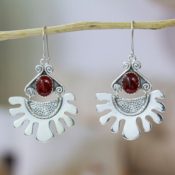 Alternate image for Carnelian dangle earrings One Planet