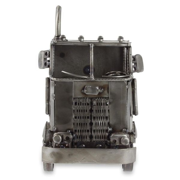 Alternate image for Recycled Metal Rustic Long Haul Truck Sculpture from Mexico Rustic Truck Cab
