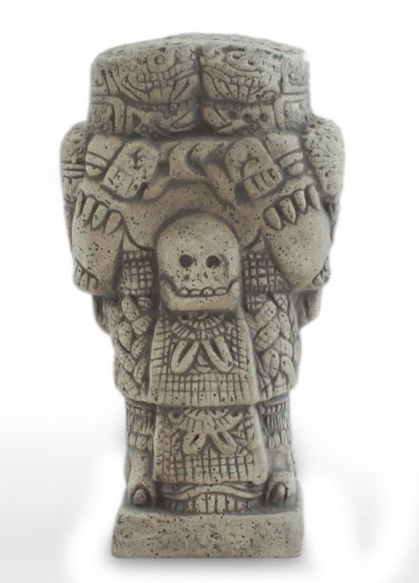 Alternate image for Unique Aztec Archaeology Ceramic Replica Sculpture Small Serpent Skirt