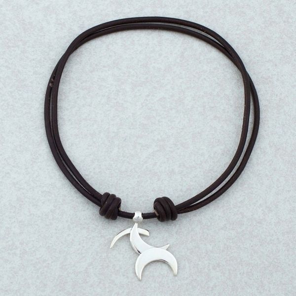 Alternate image for Taxco Sterling Silver Sagittarius Mexican Pendant Necklace Sagittarius Moon