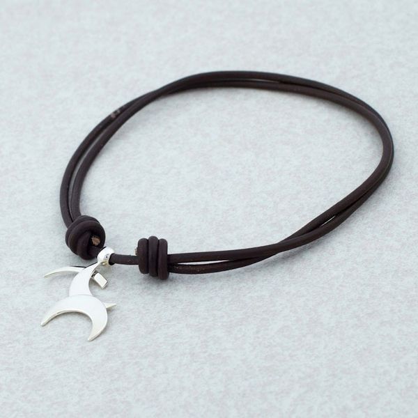 Alternate image for Taxco Sterling Silver Sagittarius Mexican Pendant Necklace Sagittarius Moon