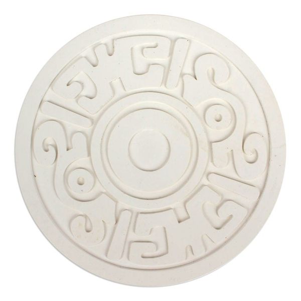 Alternate image for Pre-Hispanic Theme Resin Trivets Pair Ancient Flower