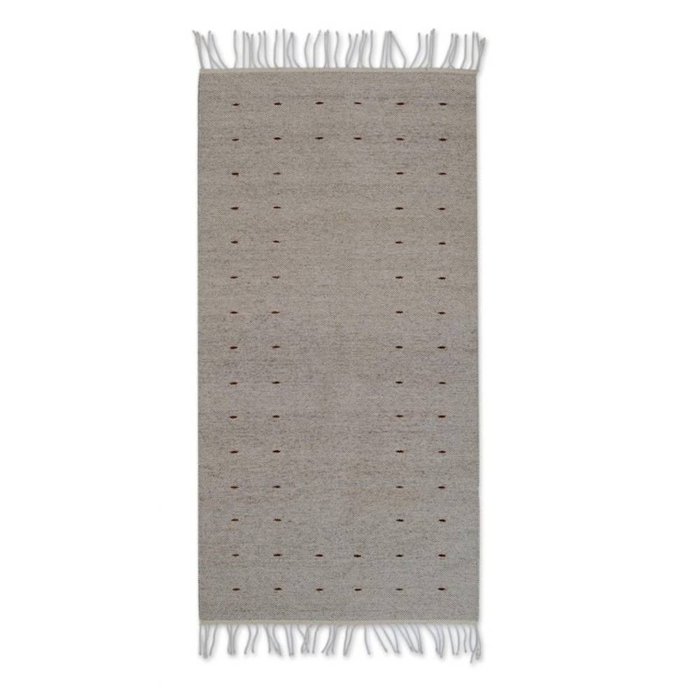 Handwoven Wool Area Rug from Mexico 2.5x5 'Desert Drops'