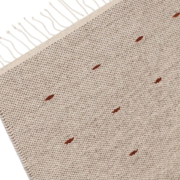 Alternate image for Handwoven Wool Area Rug from Mexico 2.5x5 Desert Drops