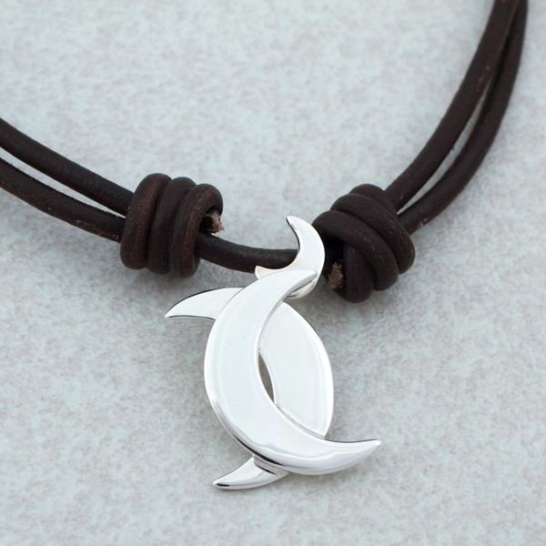 Alternate image for Taxco Sterling Silver Gemini Pendant Necklace from Mexico Gemini Moon